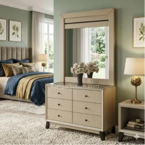 Bedroom Set 1 – Panel Oak Design with Dresser