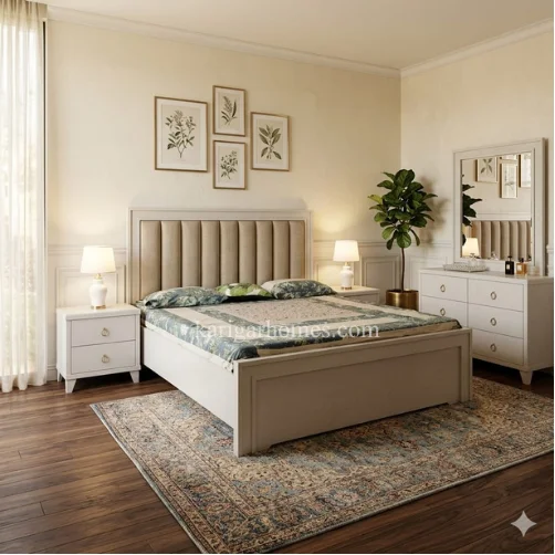 Bedroom Set 5 – FZ1 Oak Design with Dresser