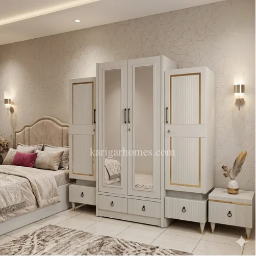 Bedroom Set 10 – Oak Veneer + Lasani