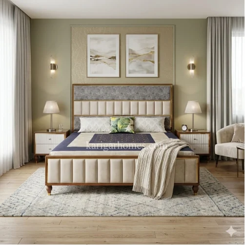 Bedroom Set 11 – Walnut Wood + Lasani
