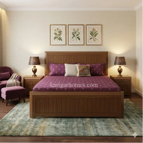Bedroom Set 12 – Walnut Veneer Board