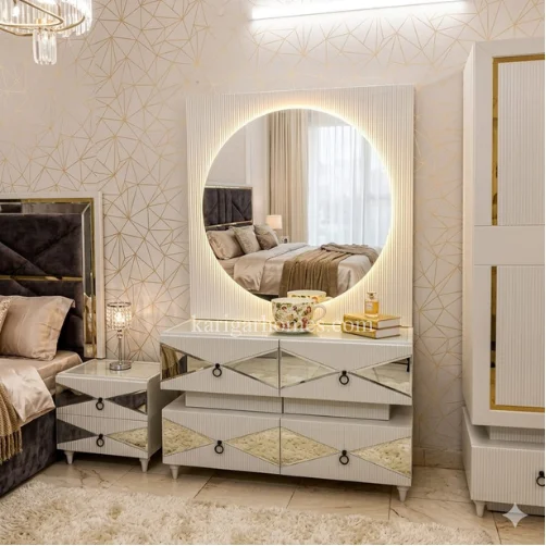 Bedroom Set 17 – Oak Veneer + Lasani