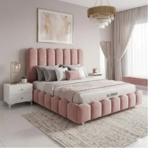 Bedroom Set 22 – Bubble Bed Oak Veneer Board + Lasani