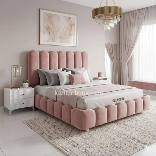 Bedroom Set 22 – Bubble Bed Oak Veneer Board + Lasani Bedroom Set 22 – Bubble Bed Oak Veneer Board + Lasani