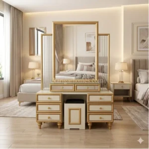 Bedroom Set 24 – Oak Veneer Board