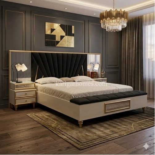 Bedroom Set 24 – Oak Veneer Board Bedroom Set 24 – Oak Veneer Board