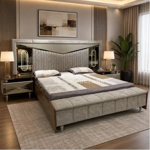 Bedroom Set 25 – Walnut and Lasani Board Bedroom Set 25 – Walnut and Lasani Board