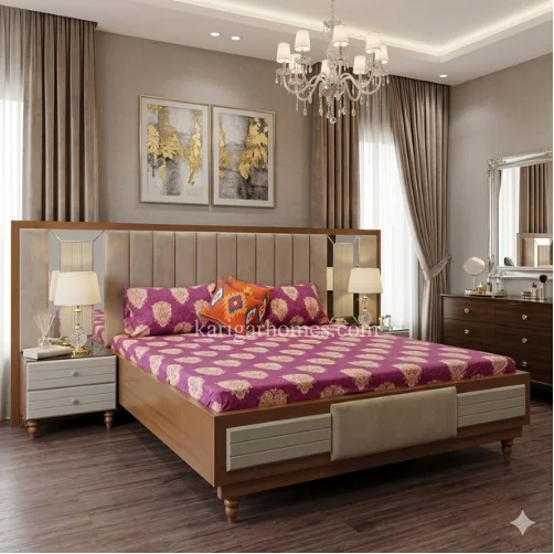 Bedroom Set 7 – Walnut Veneer Board