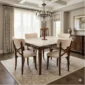 FZ 5 Sheesham Wood X Cushion Dining Set