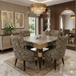 FZ6 Sheesham Wood Cushioned Dining Set