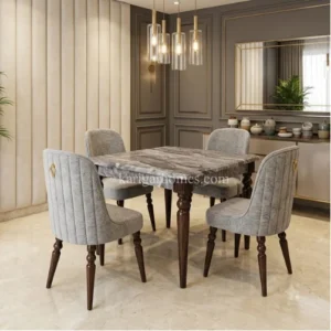 FZ6 Wood Cushioned Dining Set