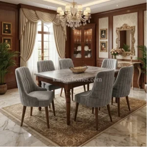 Wood Cushioned Dining Set