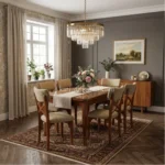 Wood Cushioned Dining Set