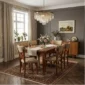 Wood Cushioned Dining Set