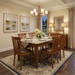 Wood Cushioned Dining Set